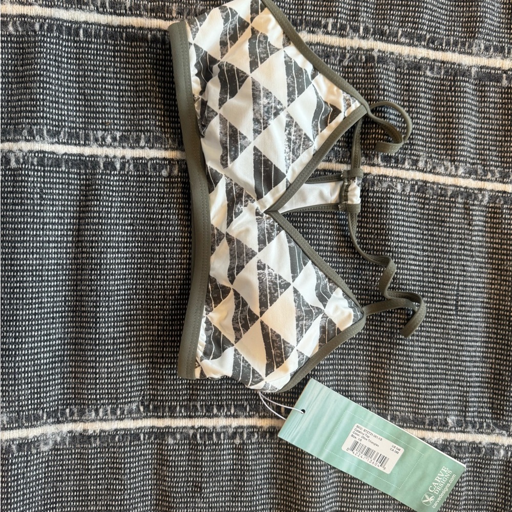 Geometric Triangle Bikini Top